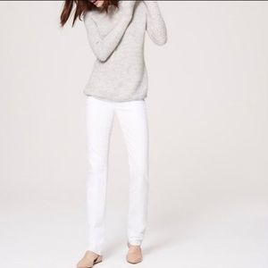 LOFT Modern Summer White Jeans